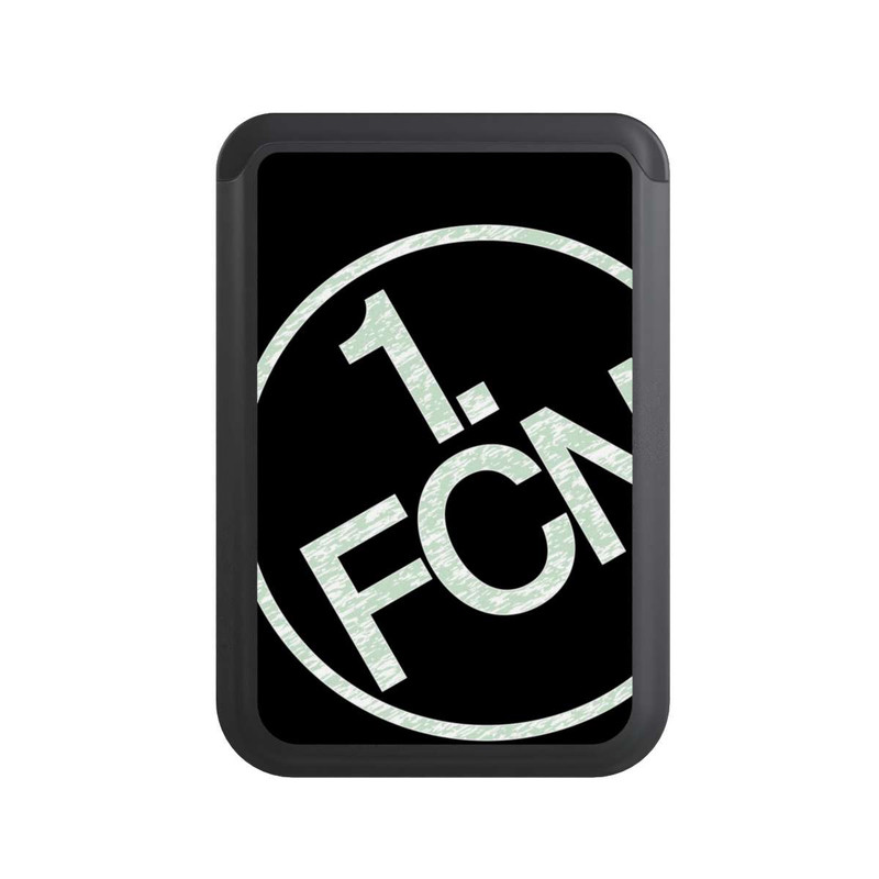  Cardholder FCN Logo in Weiß Texture Hintergrund Schwarz