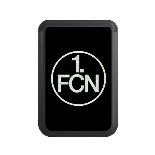  Cardholder FCN Logo in Weiß Hintergrund Schwarz