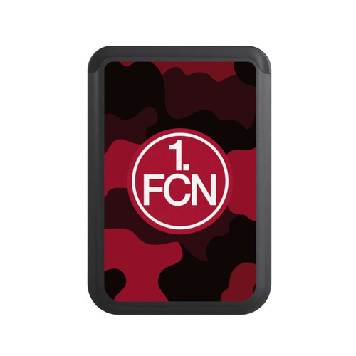  Cardholder FCN Logo Weiß in Roter Tarnung