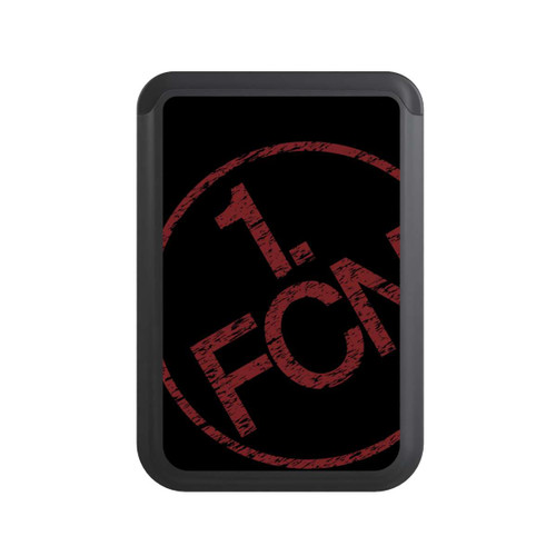  Cardholder FCN Logo Rot Texture in Hintergrund Schwarz