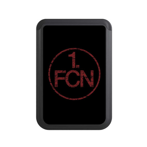  Cardholder FCN Logo Rot Hintergrund Schwarz