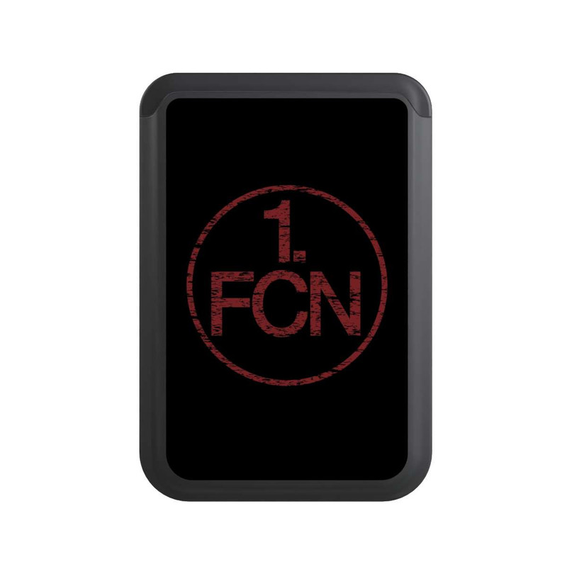 Cardholder FCN Logo Rot Hintergrund Schwarz