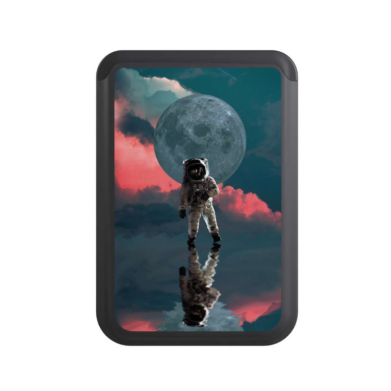  Cardholder Astronaut Moonwalk