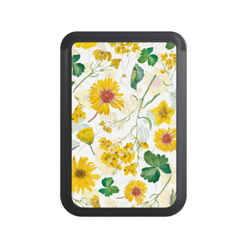  Cardholder Gelbes Frühlingsmuster