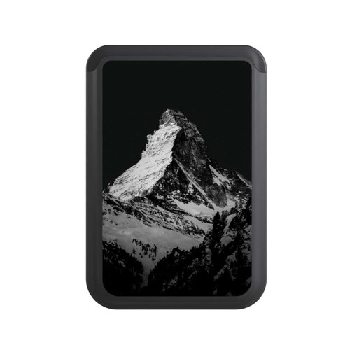  Cardholder Snow Capped Mountains grey