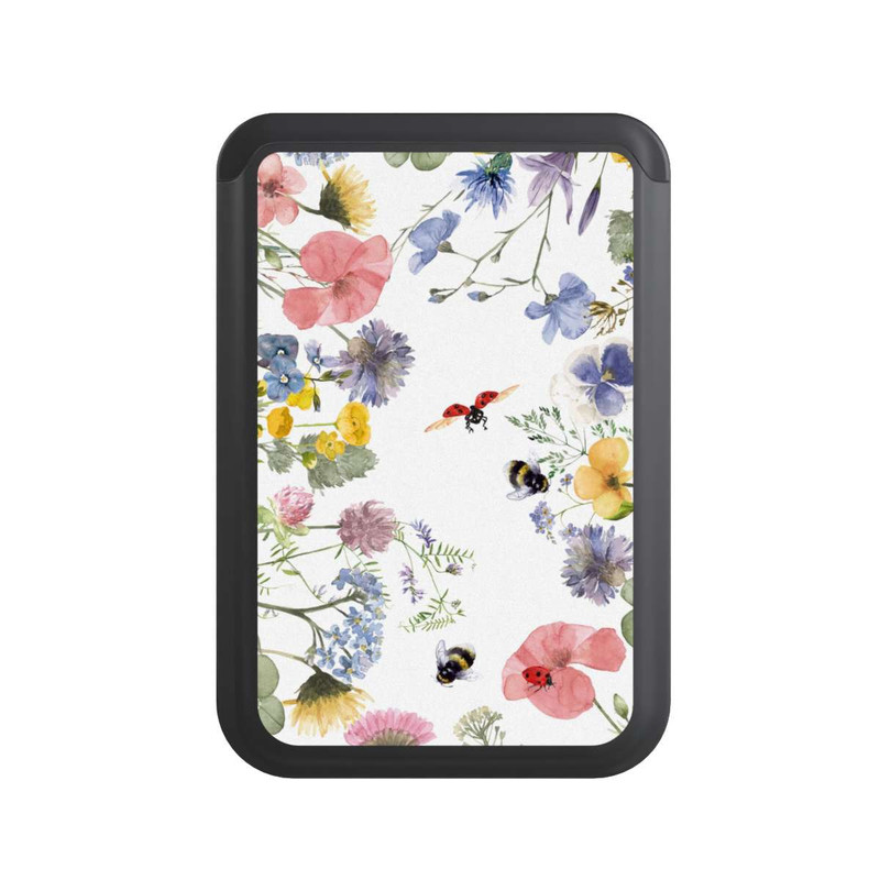  Cardholder Fleurs Printanières et Abeilles