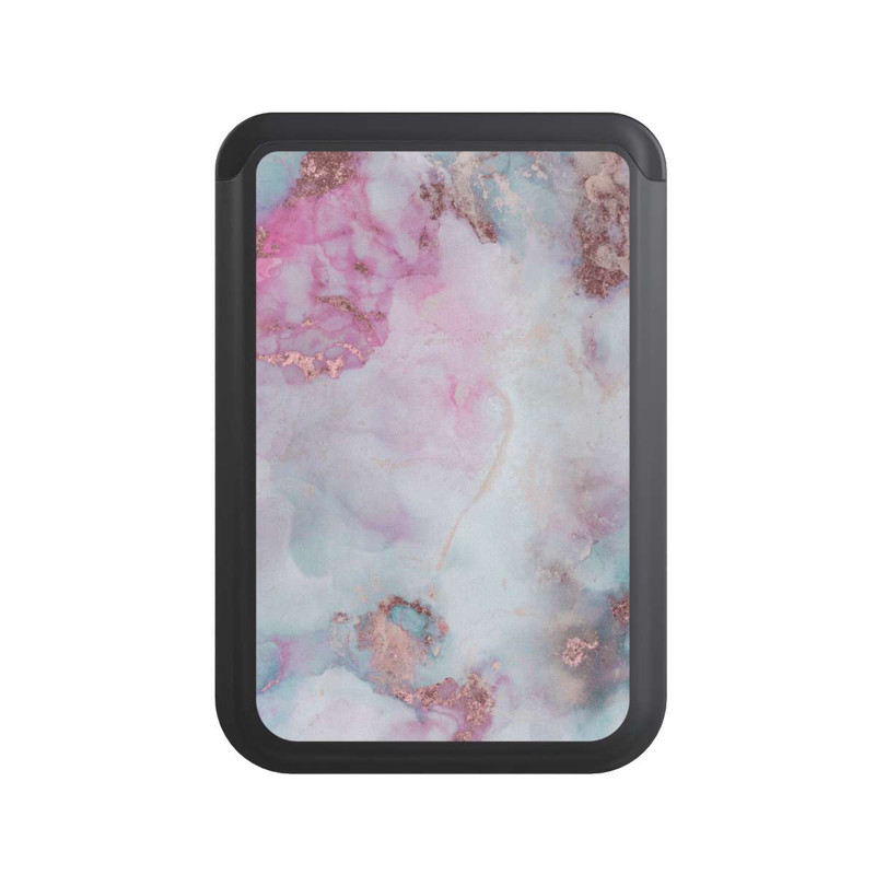  Cardholder Encre Alcool Marbre Bleu