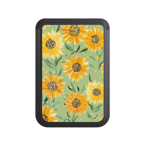  Cardholder Sunflowers Green