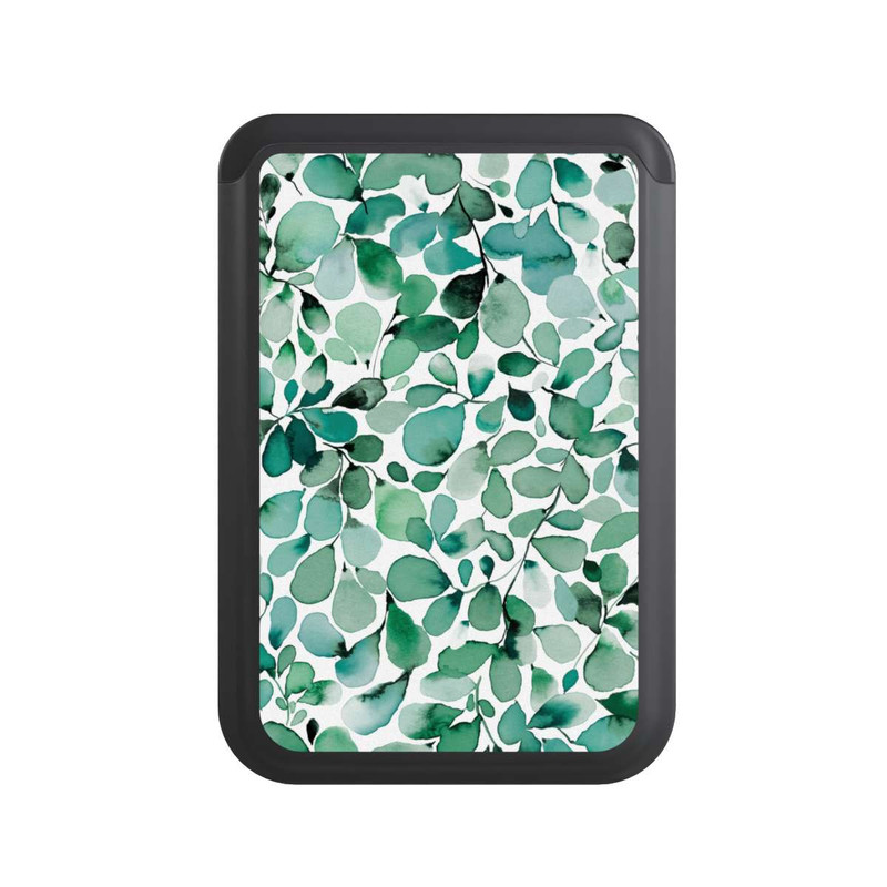  Cardholder Feuilles feuillues à motif aquarelle
