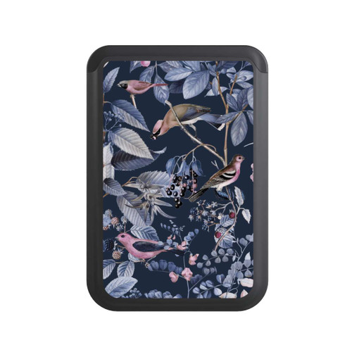  Cardholder Birds And Berries Blue