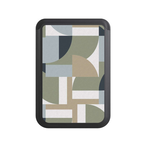  Cardholder Futuristische Bauhaus Polygone Beige
