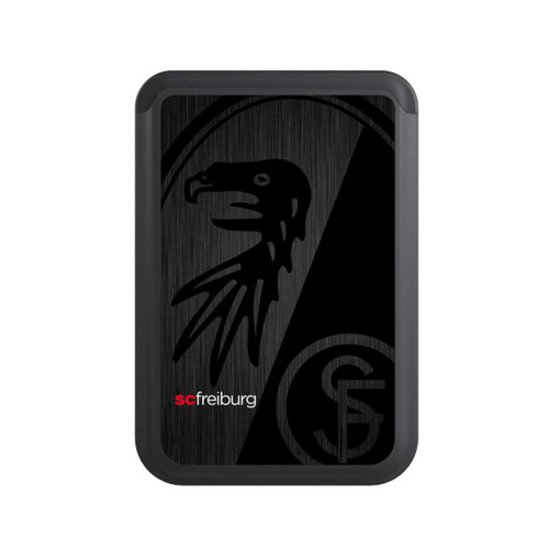  Cardholder  Kratzen Metall Hintergrund mit dem Schriftzug  Vertikal SC Freiburg