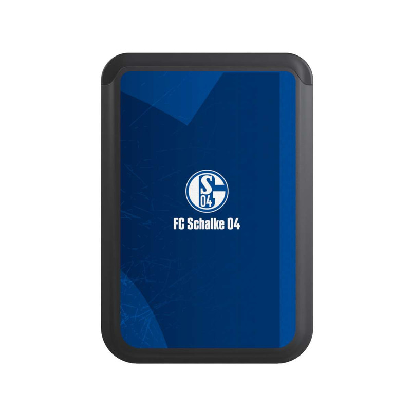  Cardholder Schalke 04 Blauer Hintergrund Mit Logo