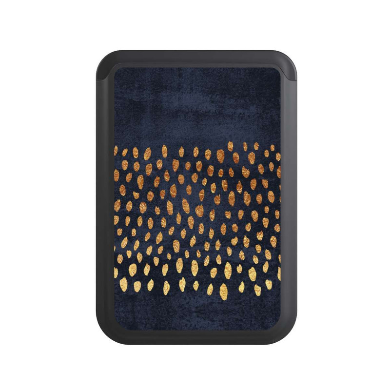  Cardholder Muster Gold und Marine