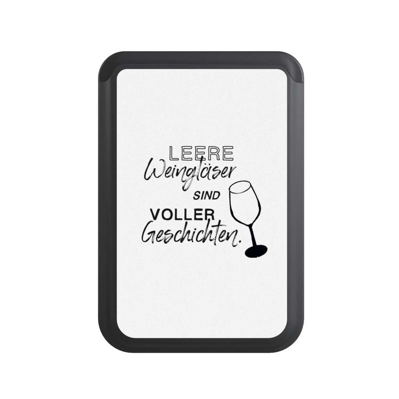  Cardholder Leere Weingläser
