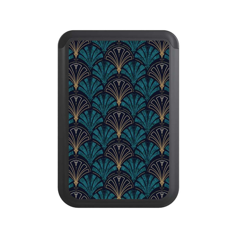  Cardholder Éventails Art Déco Or