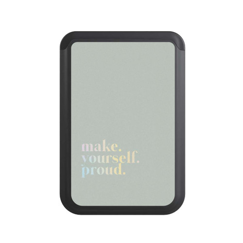  Cardholder Make Yourself Proud Zitat-Minze und Farbverlauf