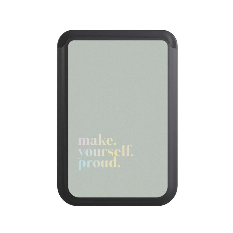  Cardholder Make Yourself Proud Zitat-Minze und Farbverlauf