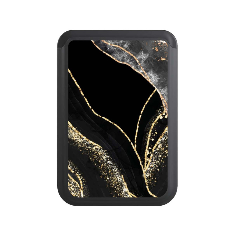  Cardholder Dark Marble Gold