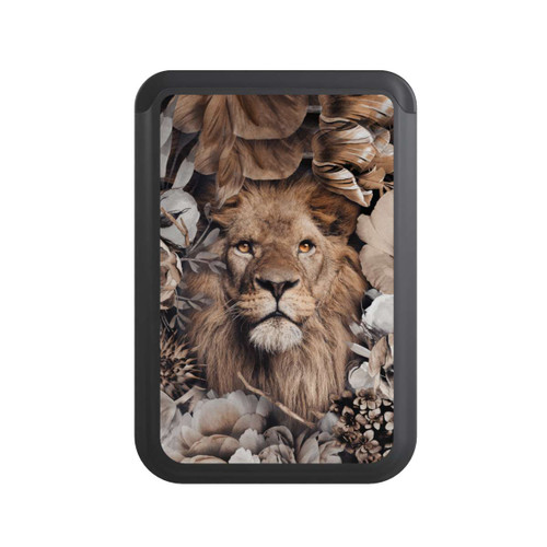  Cardholder Lion Flower Frame beige