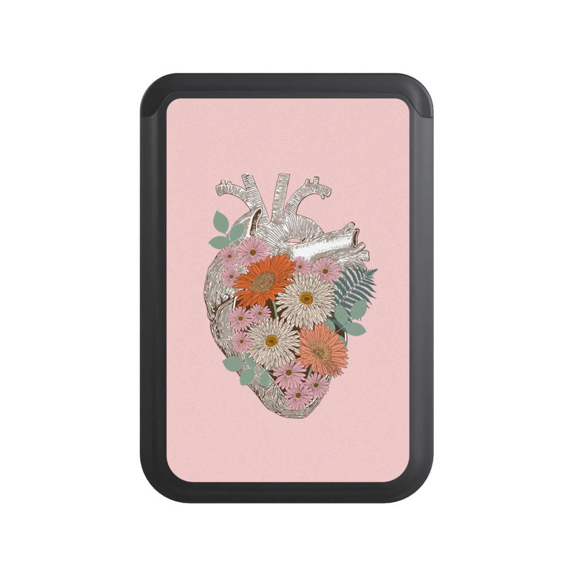  Cardholder Cœur Fleuri Vintage
