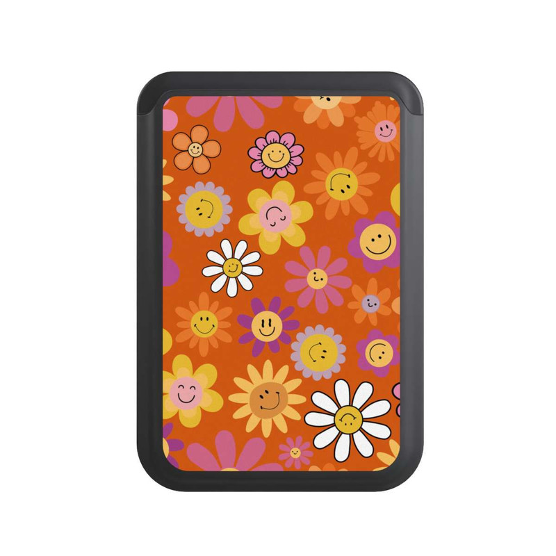  Cardholder Smiles Orange Flowers