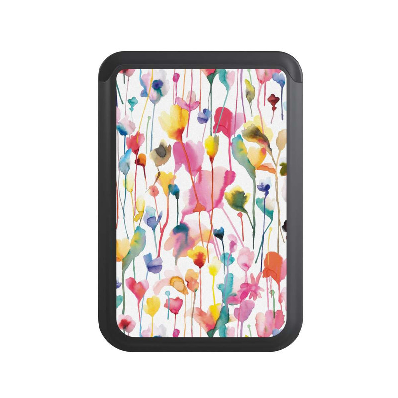  Cardholder Aquarelle de Fleurs Colorées