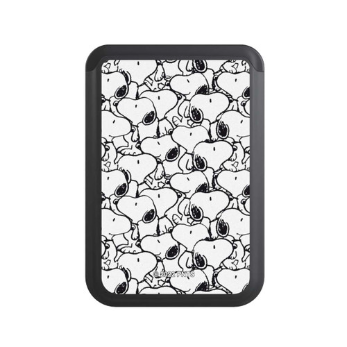  Cardholder Snoopy Pattern Black And White