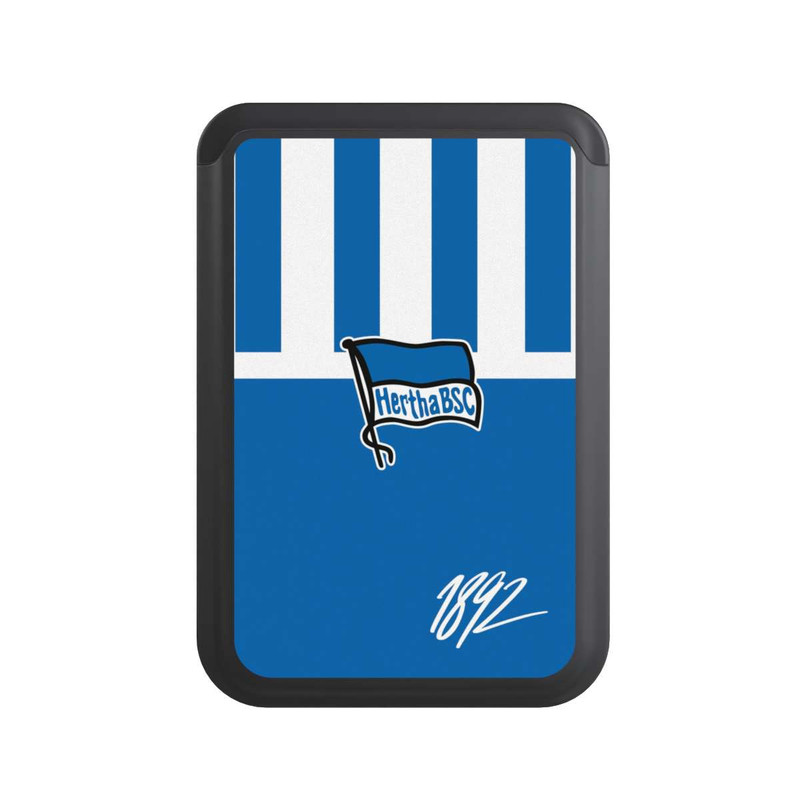  Cardholder Blau und Weiß Vertikal Streifen