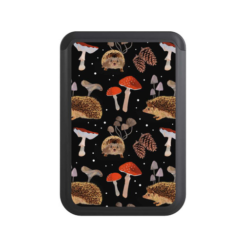  Cardholder Igel und Pilze