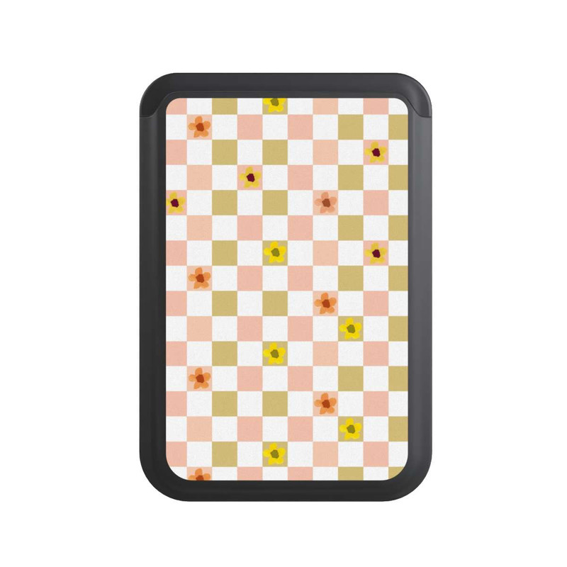  Cardholder Chèques Fleurs Pastel Nostalgiques