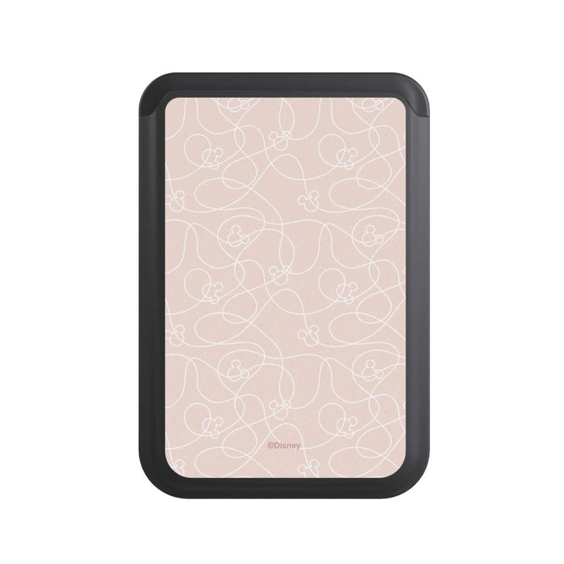  Cardholder Micky Line Art Muster Rosa