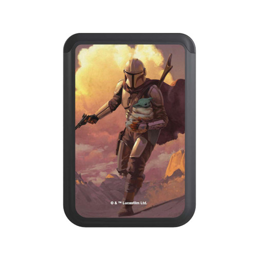  Cardholder Der Mandalorianer und Grogu Sonnenguntergang Wolken