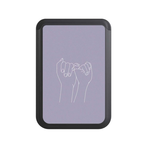  Cardholder Ligne d'art de la promesse