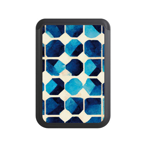  Cardholder Motif bleu