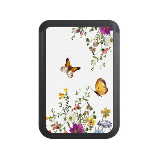  Cardholder Papillons et fleurs colorées