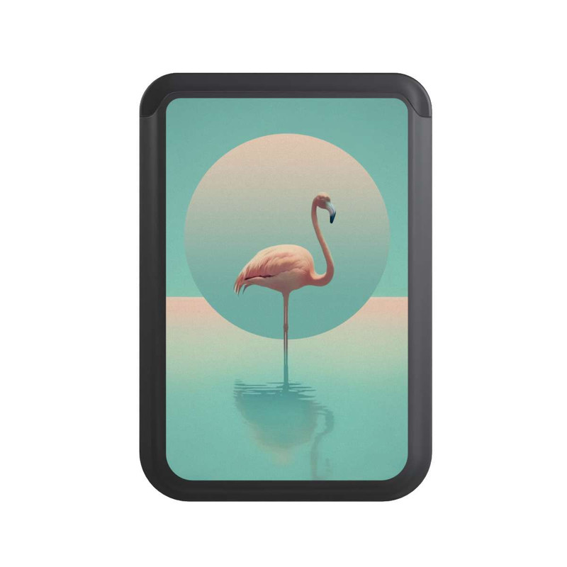  Cardholder Flamingo In The Pool 