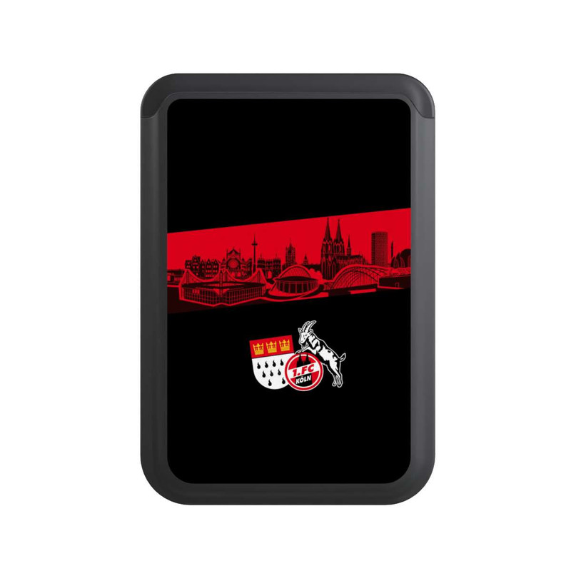  Cardholder Skyline Köln Rot Schwarz