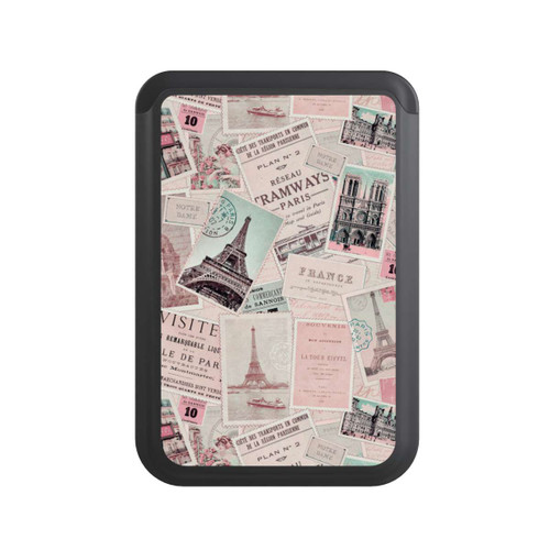 Cardholder Vintage Paris Postcards Pattern