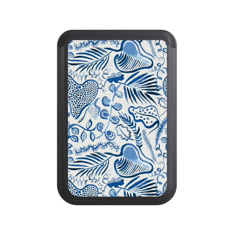  Cardholder Tropical Forest Leaves Blue