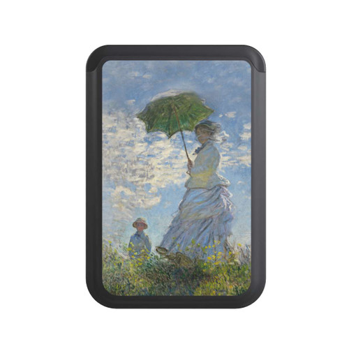  Cardholder Woman With A Parasol Madame Monet And Her Son by Monet