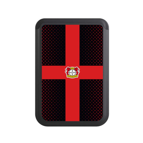  Cardholder Bayer 04 Leverkusen Rotes Kreuz auf Schwarz