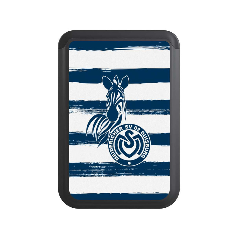  Cardholder MSV Duisburg Blau Weiß Gestreift