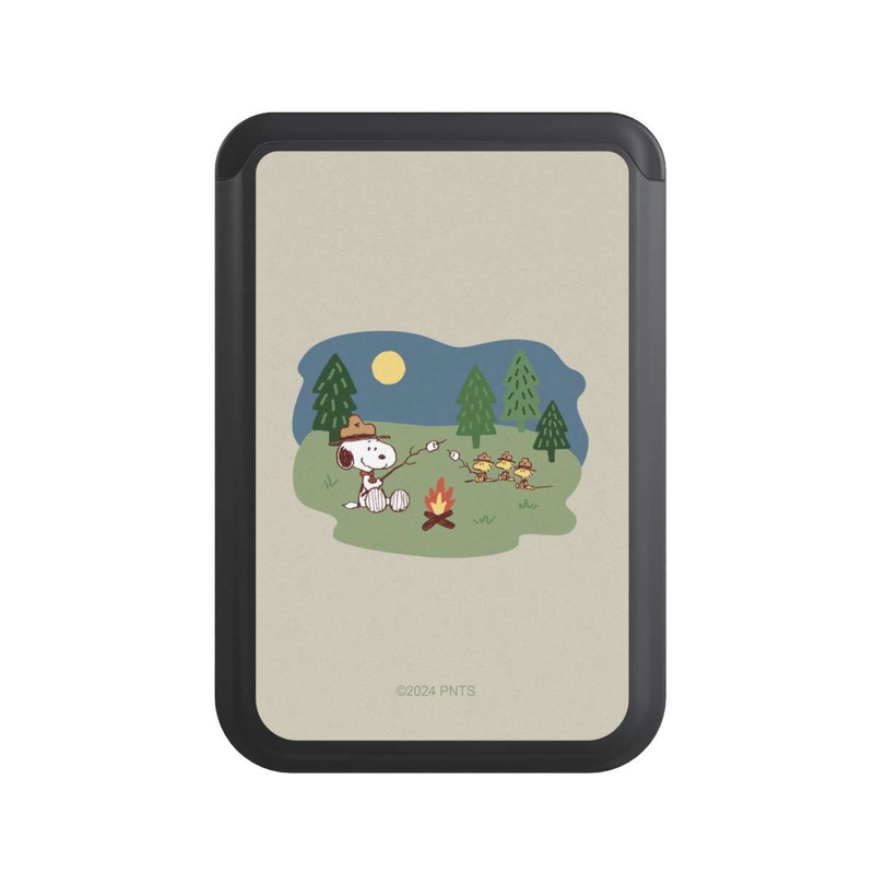  Cardholder Snoopy Lagerfeuer