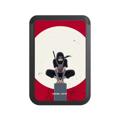  Cardholder Itachi Uchiha Symbol Roter Hintergrund