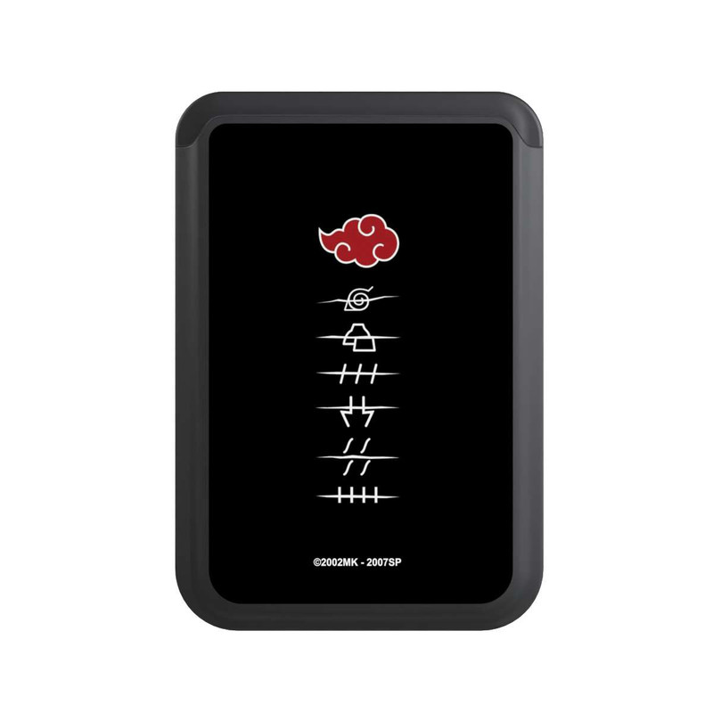  Cardholder Symboles des membres de l'Akatsuki noirs