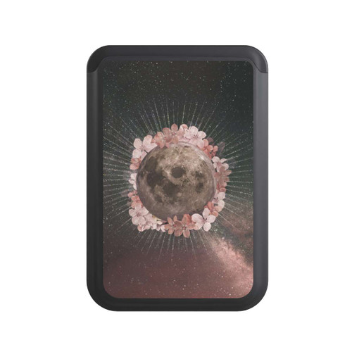  Cardholder Blumen und Mondlicht