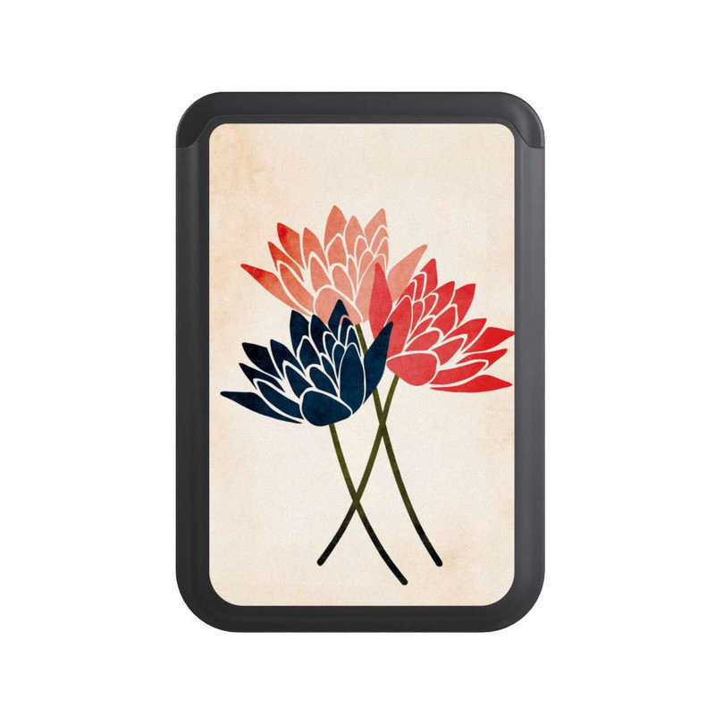  Cardholder Trois fleurs