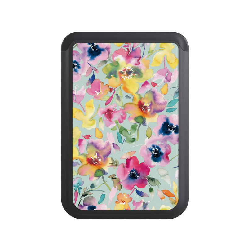  Cardholder Artistique été floral psychédélique