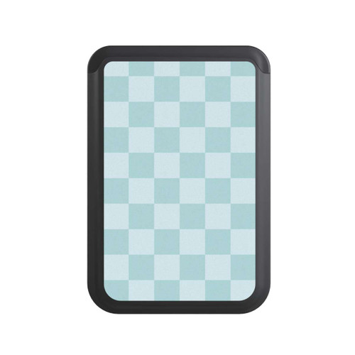  Cardholder Schachbrett Hellblau